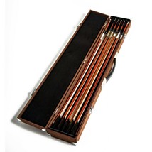 SKY High Density Wood Bow Case for Six(6) Violin/Viola/Cello Bows Strong Brown - £63.74 GBP