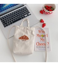 Women&#39;s Canvas Shoulder Bag INS Girls Cute Embroidery Messenger Bag Student Fash - £14.03 GBP