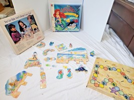 Disney&#39;s The Little Mermaid 3-D VTG 1990 Board Game Milton Bradley COMPLETE - $514.82 MXN