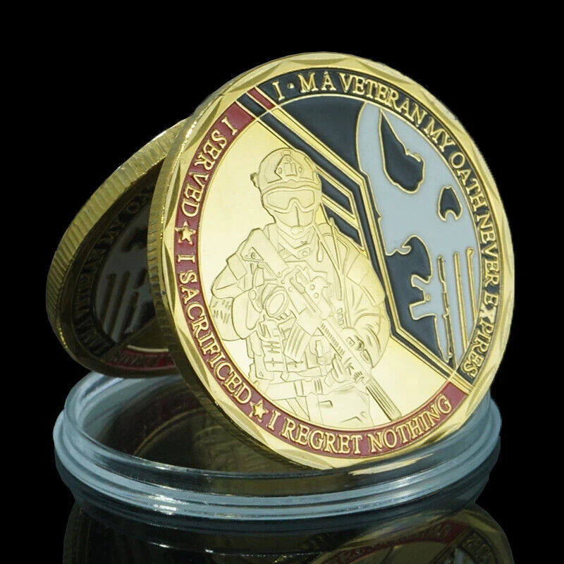 Primary image for My Oath Never Expires Veteran Challenge Coin Veteran Honor Commemorative Coin