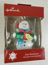 Hallmark Dad Snowman Christmas Tree Ornament 2017 NEW - £11.70 GBP