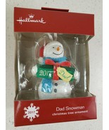 Hallmark Dad Snowman Christmas Tree Ornament 2017 NEW - £11.55 GBP