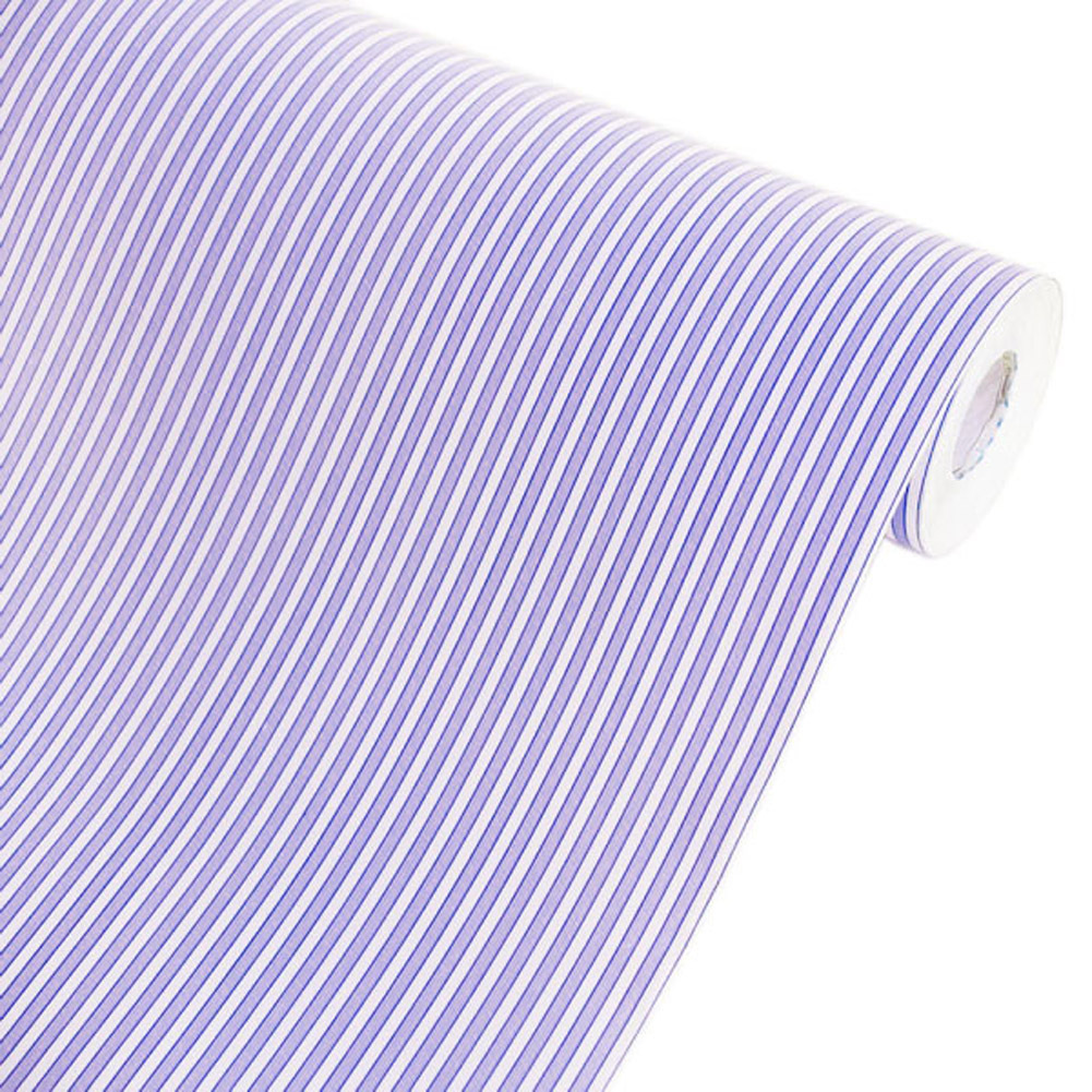 Violetish Blue Stripe - Self-Adhesive Wallpaper Home Decor(Roll)