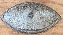 Vintage 1900s Antique Dover Cast Sad Iron Metal Insert 6.5&quot; Wide Silver ... - £19.63 GBP