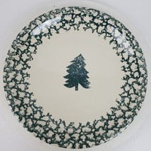 Vintage Spongeware Folk Craft Christmas Serving Plate by Tienshan 12 Inch - £14.94 GBP