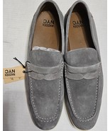 Madden NYC Slip-On Clay Loafers Shoes Gray Suede Look Leather Uppers Men... - $28.06