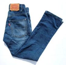 Levi Girls Size 12 Reg 511 Slim Blue Denim Jeans 26X26 Pants - £11.99 GBP