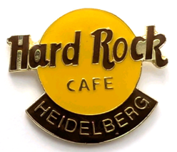 Hard Rock Cafe Heidelberg Pin Classic Logo Yellow Circle Germany HRC Sou... - $16.99