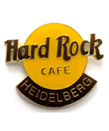 Hard Rock Cafe Heidelberg Pin Classic Logo Yellow Circle Germany HRC Sou... - $320.61 MXN