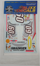 Slixx Decals 0160B/1614 #60 Grainger Racing Car 1/24 1/25 NASCAR Revell ... - £7.85 GBP