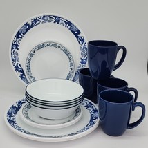 ♻️ Corelle Livingware True Blue 16-Pc Dinnerware Set - $163.34