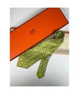 Men’s Hermes Donkey &amp; Rider Tie REF: 5473 FA | No Box - $102.81 CAD
