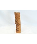  Tiki Totem Pole Hawaiian Wooden Statue 10&quot; - £24.16 GBP