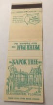Vintage Matchbook Cover Matchcover Kapok Tree Inn Clearwater FL Green - £2.13 GBP
