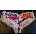 Lane Bryant CACIQUE Strappy Cheeky Panties SeXy LACE Floral PLUS 26/28 4... - $15.94