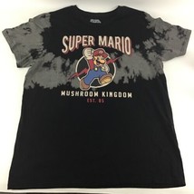Nintendo Super Mario Mushroom Kingdom Graphic T-Shirt Size XL 2XL Gamer Black - £14.75 GBP