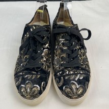 Karl Lagerfeld Paris Women&#39;s Black Embellished Shoes/Sneakers Sz 9.5M SK... - $38.27