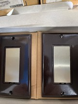 Leviton Decora 6607  Town  Frame &amp; Wall plate Gold  Touch Plate - $89.90 CAD
