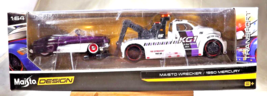 2016 Maisto Design Elite Transport Maisto Wrecker &amp; 1950 Mercury Purple-White - £22.04 GBP