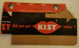 1950s Kist cardboard Six Pack Soda Carrier Original Vintage did you get  - $54.82