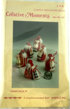 Dunfield Creative Moments Charted Needlework Design  Santas Partial Kit 802 - $11.54