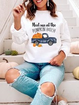  Spice Trend Love 90s Thanksgiving Fashion Fall Autumn  Women Print Pullovers Ca - £53.27 GBP