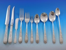 Old Maryland Engraved by Kirk Sterling Silver Flatware Set 142 pcs Mono R - £7,359.30 GBP