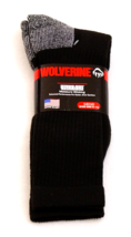 Wolverine Ultra Dri Black Full Cushion Boot Socks Crew Socks 1 Pair Men&#39;... - £15.47 GBP