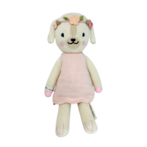 13&quot; Cuddle + Kind Charlotte The Girl Dog Stuffed Animal Plush Toy Hand Knit Peru - $56.05