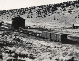 Eureka Terminal Railroad Train B&amp;W Photograph Nevada 1938 - $12.19