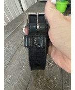LEVIS Vintage Made In USA Black Leather/Silver Buckle Belt Style 3710 - $705.34 MXN