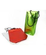 3 Tall Gift Bags, Metallic Color, Non-Woven, Rope Handles, Tissue, Sweda... - $6.95