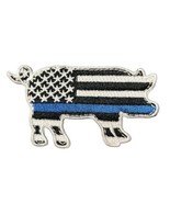 Thin Blue Line USA flag pig Morale Patch Hook &amp; Loop Gear Bag Tac Vest P... - £10.27 GBP
