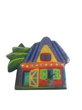 Caribbean Hut Colorful House Fridge Magnet Souvenir  - $9.87