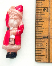 Vintage Celluloid Santa Claus Christmas 2&quot; Figurine / Ornament (Circa 1930&#39;s) - £29.62 GBP