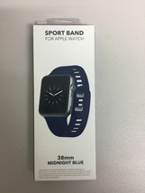 SPORT BAND Watch Strap for Apple Watch™ Series 1, 2, 3 - 38mm (Midnight ... - £5.50 GBP