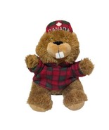 Creature Comforts 9” Beaver Stuffed Animal Lumberjack Canada Maple Hat S... - $12.76