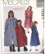 McCalls 7258 Sz 4 5 6 Childrens and Girls Dress and Petticoat UNCUT - $12.30 CAD