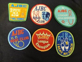Vtg AJBC American Junior Bowling Congress Patches 6 Splits In Row! I Bea... - £8.94 GBP