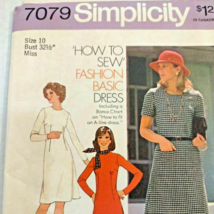 Vintage Sewing Pattern Simplicity 7079 Dress Uncut FF - $4.94