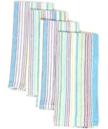 The Pioneer Woman Chunky Stripe Fabric Napkins Set of 4 100% Cotton - $13.58