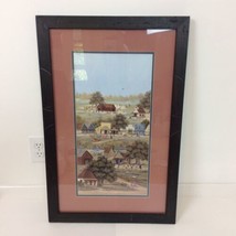 Beth B Cummins Framed Limited Edition Print Folk Art American Primitive Country - £220.48 GBP