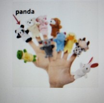 Plush Animal Finger Puppet - New - Panda - $8.99