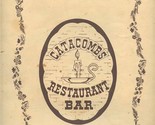Catacombs Restaurant Bar Luncheon Menu Fort Collins Colorado  - £29.49 GBP