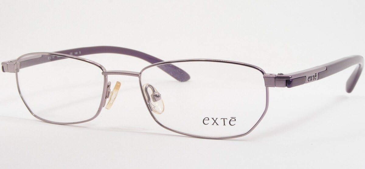 Exte EX8903 Argent / Lilas / Violet Rare Lunettes Cadre 50-15-140 Italie... - $76.30