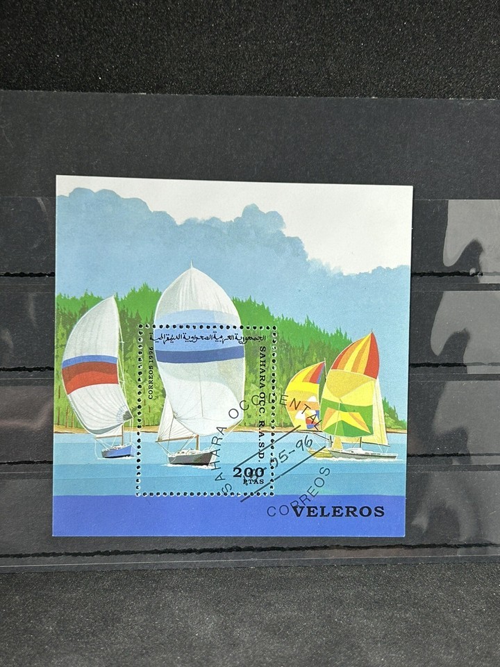 1996 Atlanta Correos Olympic Games Veleros Post Stamp Block - $3.75