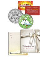 &quot;Stork&quot; Baby Gift  Keepsake JFK Kennedy Half Dollar U.S. Colorized Coin - €11,20 EUR