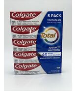 5 Pcs Colgate Total Advanced Whitening Toothpaste Fresh Breath, 6.4oz Each - $29.00