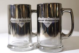 Set of Harley-Davidson Glass Mug Beer Stein New York Cafe Smoked Mirrore... - $24.70