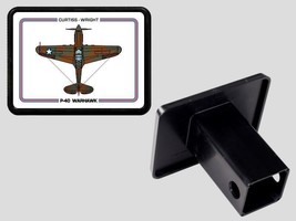 CURTISS-WRIGHT P-40 Warhawk Air Force Aircraft Trailer Hitch Cover Made In Usa - £49.72 GBP